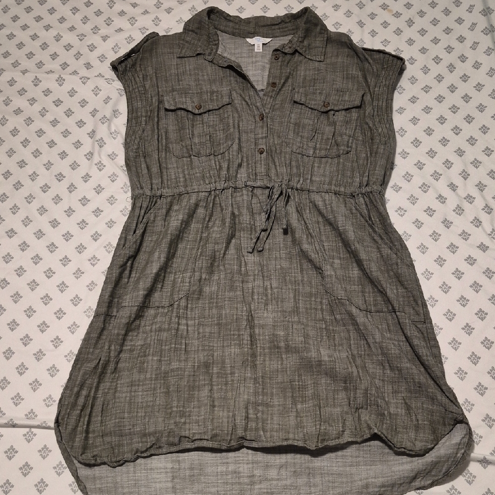 Casual Military Green Women's Top